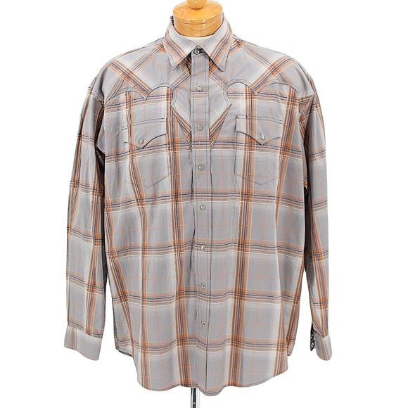 Stetson Other - Stetson Men's Western Shirt Plaid Pearl Snaps